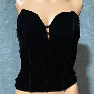 Spirit Black Sleeveless Bustier Bodysuit
